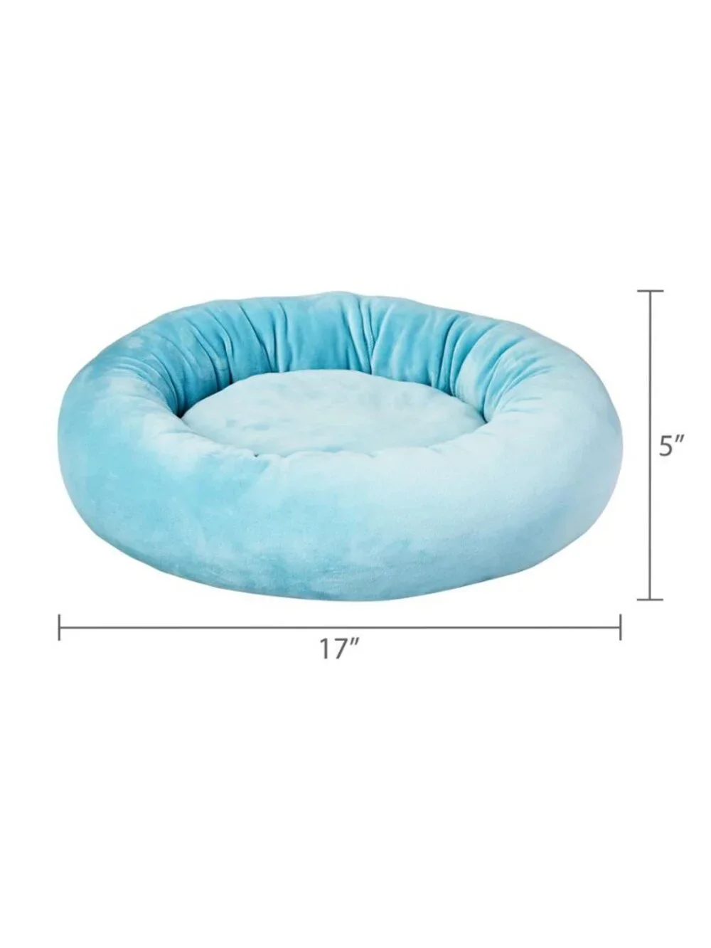Small Squishy Cuddler Pet Bed Blue 17
